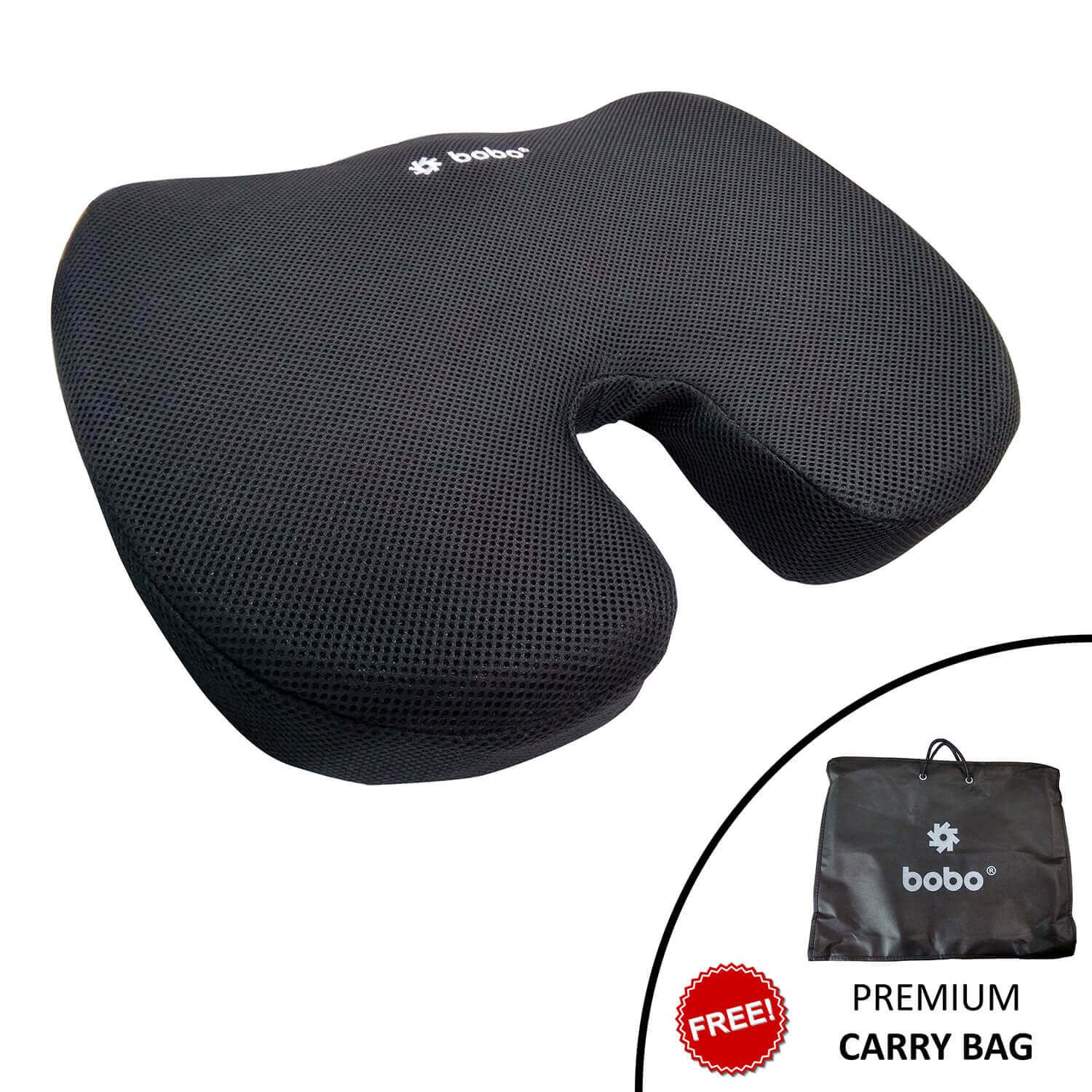 Dr Trust (USA) Non-Slip Orthopedic Coccyx Seat Cushion for Tailbone 