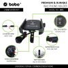 BOBO BM1 Jaw-Grip Bike Phone Holder (with fast USB 3.0 charger) Motorcycle Mobile Mount - Image 2