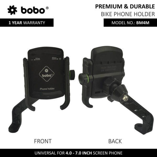 BOBO BM4M Jaw-Grip Bike / Cycle Phone Holder Motorcycle Mobile Mount - Image 2